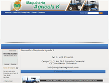 Tablet Screenshot of maquinariaagricolak.com